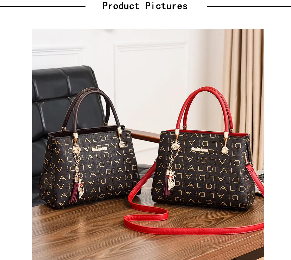 Mode femmes pu cuir épaule sac à main dame sacs femmes sacs à main fille _ Multi -Couleur