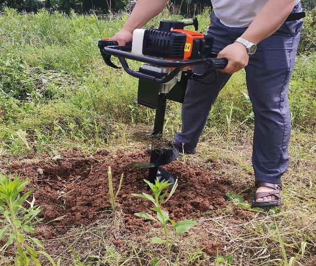 Tarière de plantation d'arbre 52CC 44F-5 tarière de terre robuste avec foret à lame métallique de 200 mm offerte
