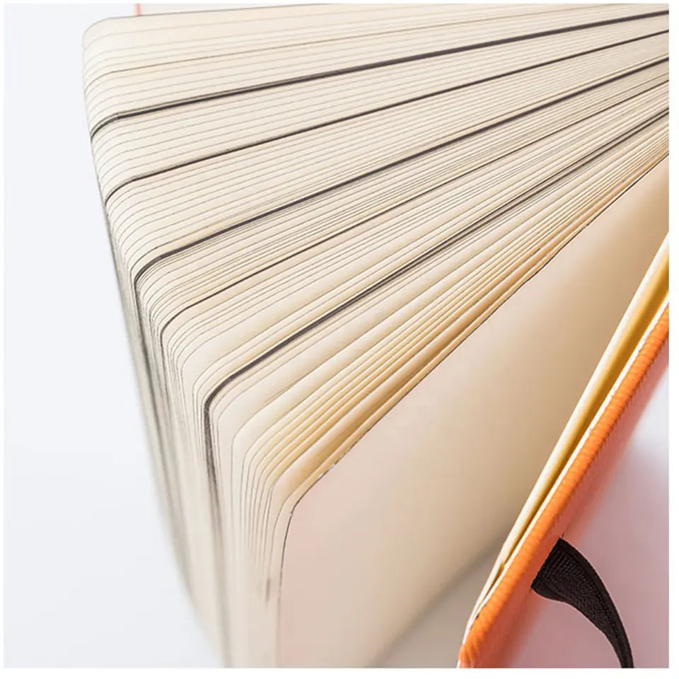 cahier de Journal en cuir PU avec sac à stylo à la main A5 cahier Agenda personnalisé Agenda 2022