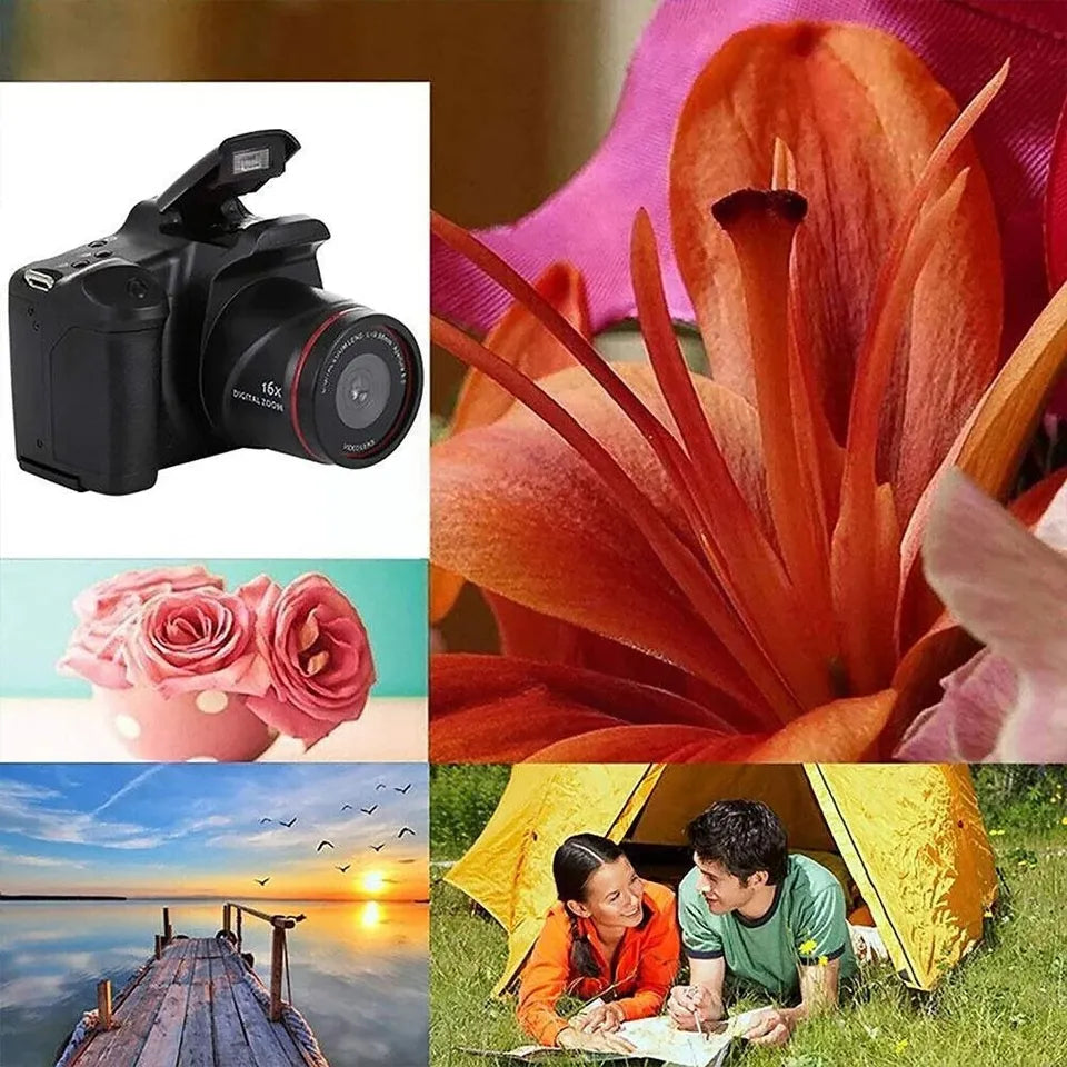 Caméscope numérique professionnel HD DV SLR avec écran LCD 2,4 pouces 16,0 mégapixels capteur CMOS