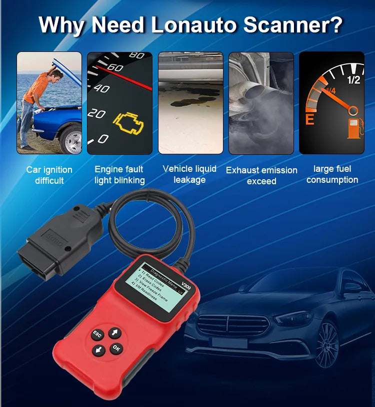 ELM327 pleine fonction OBD2 Scanner OBDII outil de diagnostic universel OBD moteur Code lecteur Auto Diagnostic outils