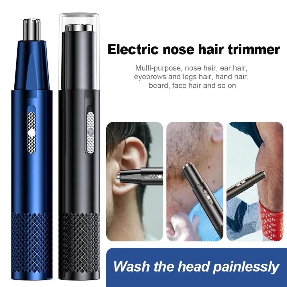 Tondeuse à cheveux électrique Rechargeable, rasoir multi-Multifonction lavable 2 en 1 pour le nez et les oreilles