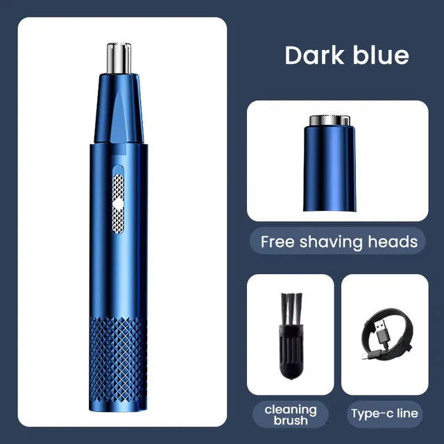 Tondeuse à cheveux électrique Rechargeable, rasoir multi-Multifonction lavable 2 en 1 pour le nez et les oreilles