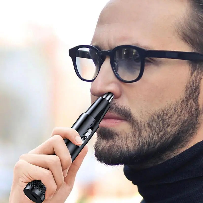 Tondeuse à cheveux électrique Rechargeable, rasoir multi-Multifonction lavable 2 en 1 pour le nez et les oreilles