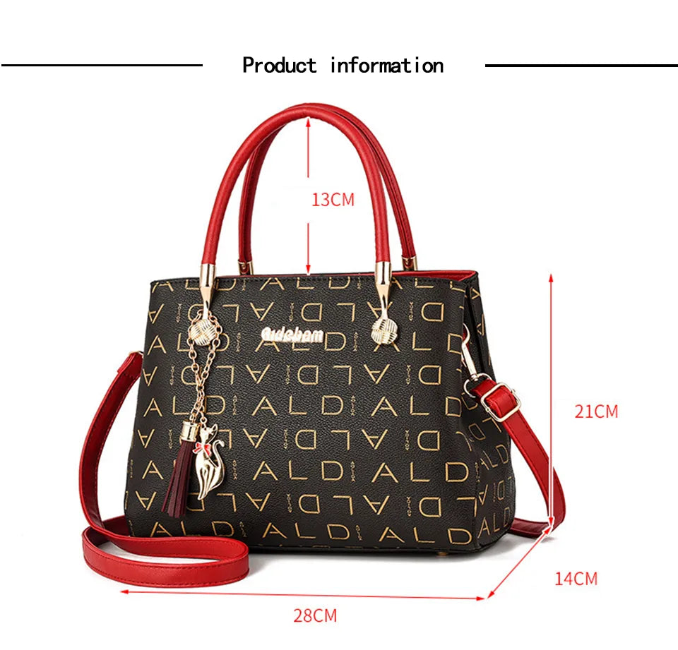 Mode femmes pu cuir épaule sac à main dame sacs femmes sacs à main fille _ Multi -Couleur
