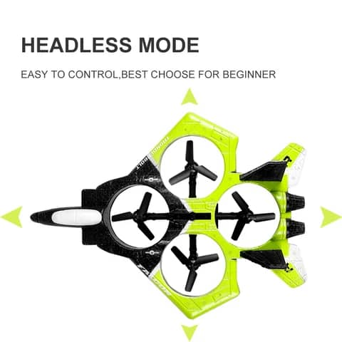 Drone cascadeur _ quatre axes à distance et contrôle des gestes de la main _avion de chasse drone jouets