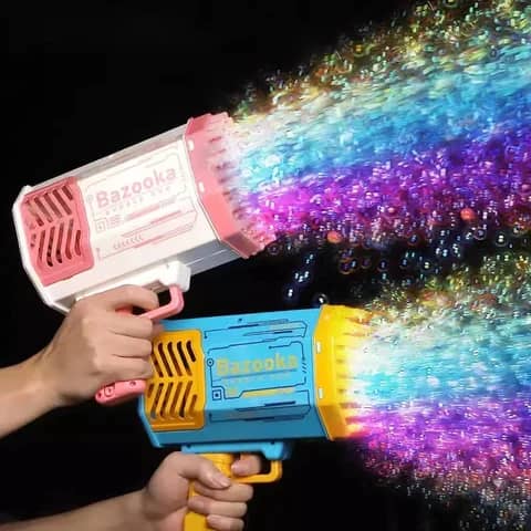Pistolet à bulles électrique rechargeable à 69 trous, machine à bulles de savon magique pour enfants, automatique, Bazooka