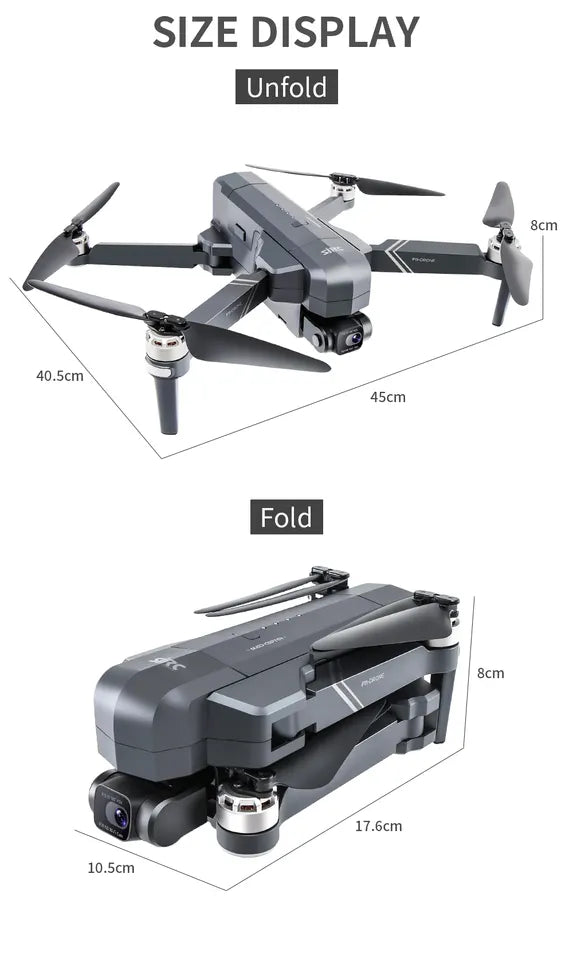 Drone Professionnel_ SJRC F11 4K PRO Caméra HD _ Photographie Aérienne WIFI FPV GPS
