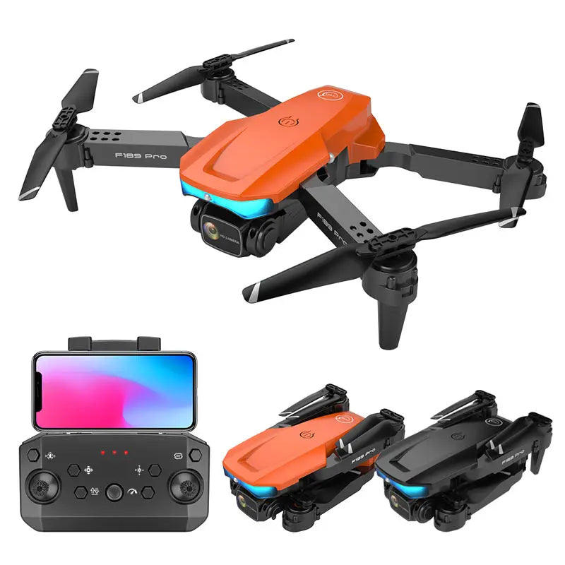 Drone semi-professionnel ZFR F189 PRO avec caméra 4K HD et GPS - 2 batteries d'environ 20 minutes de temps de vol chacune - Comprend un sac de fil pratique -