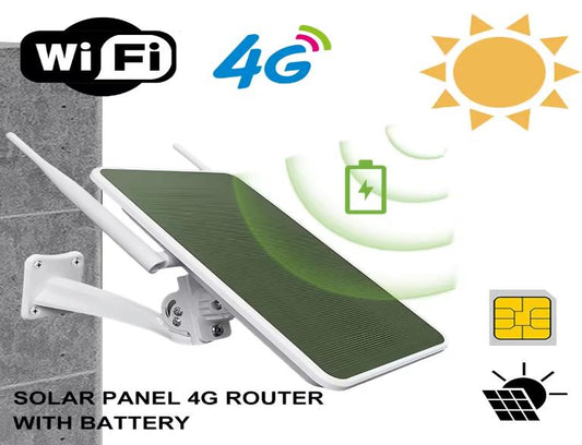 Panneau solaire routeur 4G avec batterie (batterie intégrée) routeur wifi de charge solaire extérieur