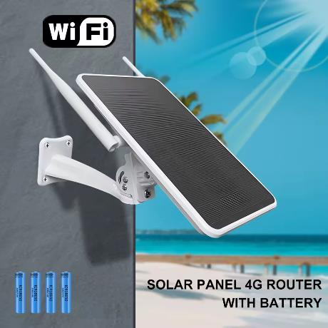 Panneau solaire routeur 4G avec batterie (batterie intégrée) routeur wifi de charge solaire extérieur