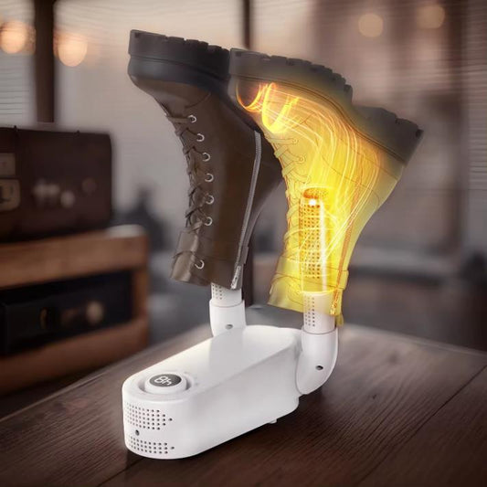 Mini sèche-chaussures intelligent portable CE Machine électrique stérilisateurs UV bouton de déodorant minuterie mécanique sèche-bottes d'hiver pliable