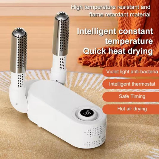 Mini sèche-chaussures intelligent portable CE Machine électrique stérilisateurs UV bouton de déodorant minuterie mécanique sèche-bottes d'hiver pliable