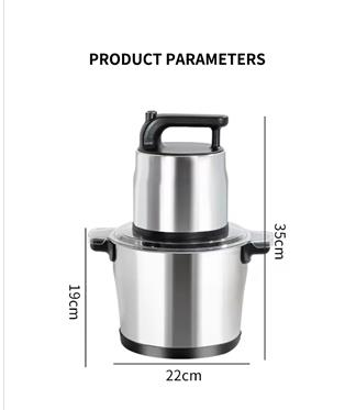 Machine pour Foutou Et Légumes Nourriture Hachoir À Viande Portable en Acier Inoxydable 6l 10L Hachoir À Viande Électrique