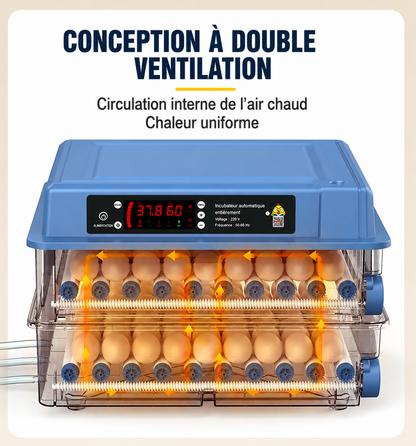 Incubateur automatique pour 400 œufs