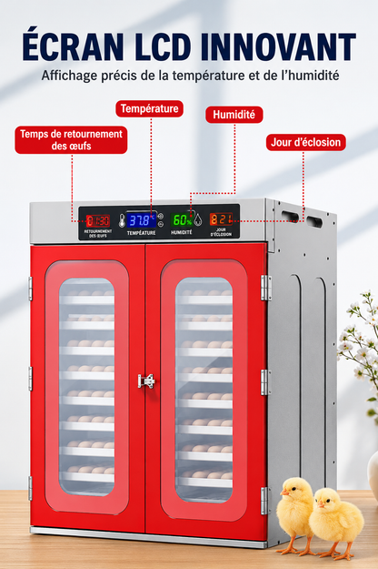 Incubateur Automatique Professionnel HHD – Capacité 1000 Œufs