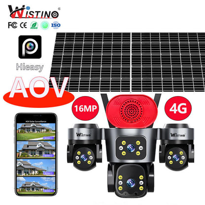 Caméra de Surveillance Solaire 4G Wistino – Protection Intelligente 24h/24