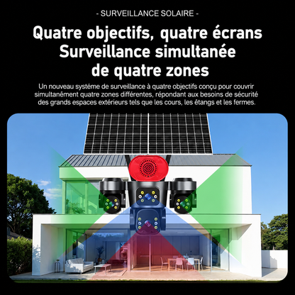 Caméra de Surveillance Solaire 4G Wistino – Protection Intelligente 24h/24