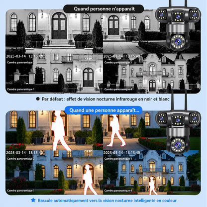 Caméra de Surveillance Solaire Wistino C30 – Sécurité Intelligente 24h/24