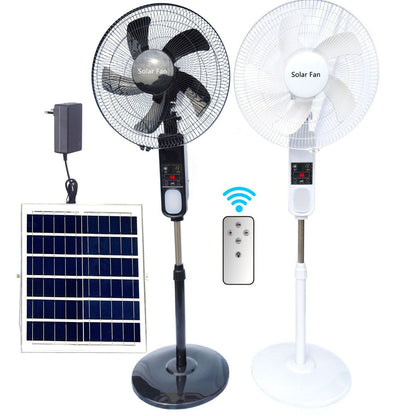 Ventilateur solaire sur pied rechargeable