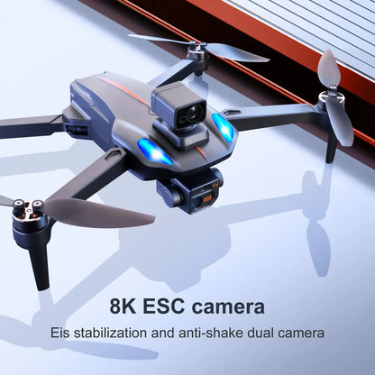 Drone Semi-professionnel K911 Max drone 8k GPS moteur sans balai _ caméra hd d'évitement d'obstacle avec GPS